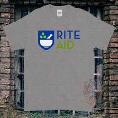Black/White/Gray/Navy T-Shirt Rite Aid Pharmacy Made In USA Size S to 5XL