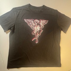 Cherub Angel Graphic Tee 3D Outline Y2K Aesthetic Streetwear Shirt Large Shein