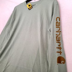 CARHARTT Shirt ADULT EXTRA LARGE XL GREEN WORK WEAR HEAVYWEIGHT Long Sleeve NWT