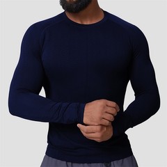 Men’s Long Sleeve Sports T-Shirt Classic Casual Slim Round Neck Shirts