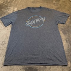 District Blue Moon Graphic T Shirt Mens Large Blue Tri Blend Short Sleeve