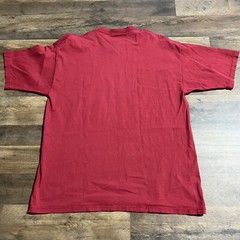 Vintage Crable University of Arkansas Mens Large L Red T Shirt Made in USA