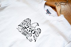 American 250 Union Made in the USA 100% Cotton Hand-Stenciled Eagle T-Shirt Vtg