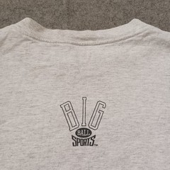Vtg Big Ball Sports T Shirt Mens XL Gray Play Real Football Soccer Is Life 90s