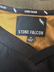 Stone Falcon Shirt Men’s Medium Stretch Blade Collar