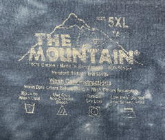 The Mountain Men’s Ghost Pirates T-Shirt 5XLT Tall Blue Tie-Dye Cotton