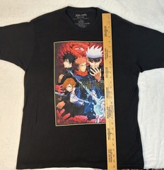 Jujutsu Kaisen Mens TShirt Size XL Crunchyroll Graphic Design Black 100% Cotton