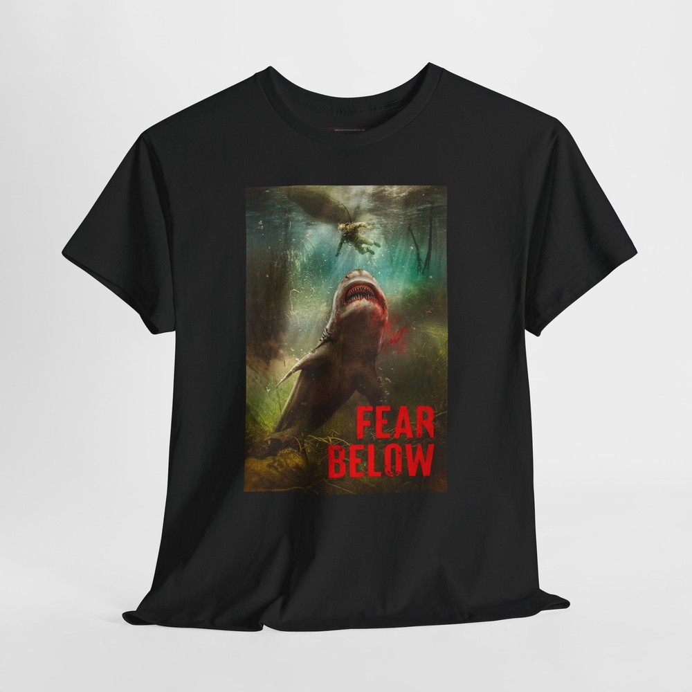 Fear Below 2025 Retro Movie Poster Horror Unisex Graphic T-Shirt