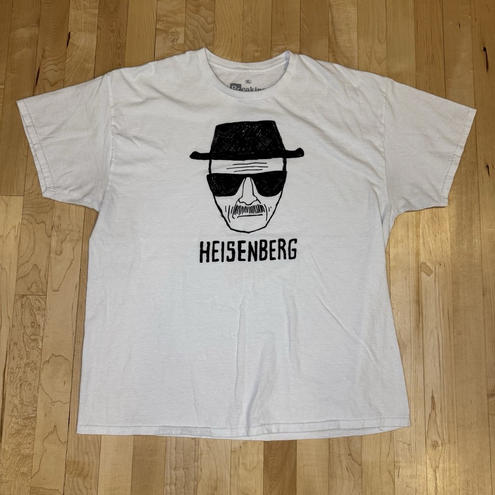 Breaking Bad T Shirt Mens Size XL Walter White Heisenberg White TV Show Promo