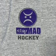 Vintage Springfield Spirit NAHL Hockey T-Shirt Stay Mad XL Tee Aggressive Halo