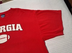 Georgia Bulldogs College Football Red Cotton T-shirt Size 2XL Champs Sports