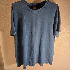 Fruit of the Loom Men’s XL Blue Heavy Cotton Short Sleeve Crew Neck T-Shirt Top