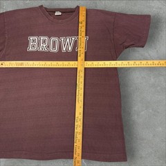 Rare True Vintage 70’s Champion Brown University College PE Striped T-Shirt – XL