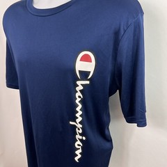Champion T Shirt Men’s Large Short Sleeve Crew Neck Athletic Polyester Spell Out