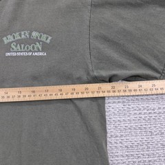 Anvil Shirt Mens Large Green Broken Spoke Saloon Vet Motorcycle Graphic Tee
