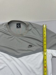 Nike T-Shirt Mens L Grey/White Dri-Fit Color Block