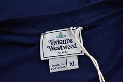 Vivienne Westwood Man Vestiaire Navy 90s Boucher Cherub Angel T-Shirt Mens XL