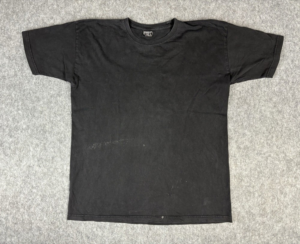vtg Gemrock T-Shirt Black distressed Men’s Sz XL