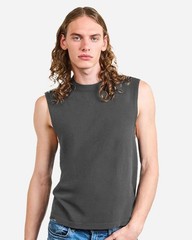 American Apparel Heavyweight Cotton Garment-Dyed Mid-Length Muscle Tee 207GD