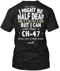 Ch 47 Chinook Helicopter T T-Shirt Made in the USA Size S to 5XL
