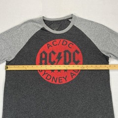 AC/DC Sydney AU Shirt Mens XL Gray Long Sleeve Raglan Graphic Rock Band Tee