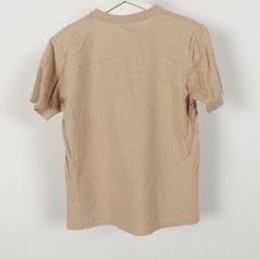 Vinage 80s Lee jeans Pocket T shirt Tee Size Small Logo Spellout Tan Short Sleev