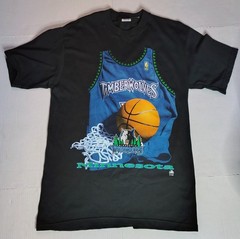 Vntg Kevin Garnett 2000s T-shirt NBA Basketball Minnesota Timberwolves Starter M