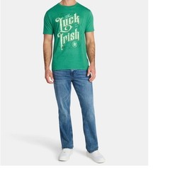 Way to Celebrate Mens St Patricks Day Luck of the Irish Green Graphic Tee XL NEW