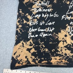 Pink Trustfall Tour Graphic T-Shirt Bleach Wash Black Medium Concert Merch