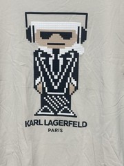 Karl Lagerfeld HEADPHONES LEGO Cream T-Shirt 2XL XX-Large XXL RETAIL $79 NWT