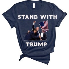 Donald Trump Rally Shooting T-Shirt US Support Trump 2024 Bella Canvas