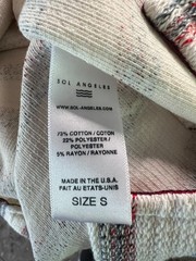 Sol Angeles Stripe Crew T Shirt Mens Size:Small