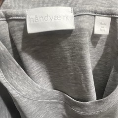 håndværk Men’s Gray Relaxed T-shirt Short Sleeve Size S