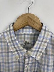 🇫🇷 Vintage 90s Lacoste Regular Fit Shirt Made in France Retro Size 43