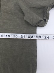 Express T-Shirt Men L Green Pocket Solid Cotton Tee. #46148