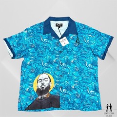 Art Drip Studios Nipsey Hussle Graffiti Print Camp shirt unisex soft L Large
