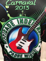 Rock Carnival in Rio Brazil Samba Bicycle Shirt Eu Vou de Mocidade Carnaval XL