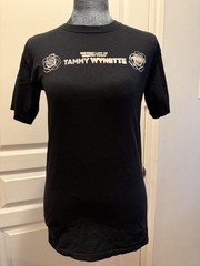 ComfortWash XS Black Tammy Wynette Double-Sided Graphic Cotton Jersey Tee