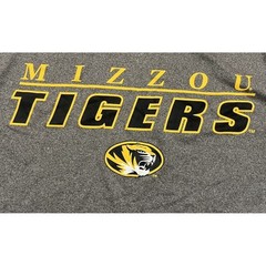 Colosseum Missouri Tigers T-Shirt Mens S Gray Mizzou NCAA Performance Tee