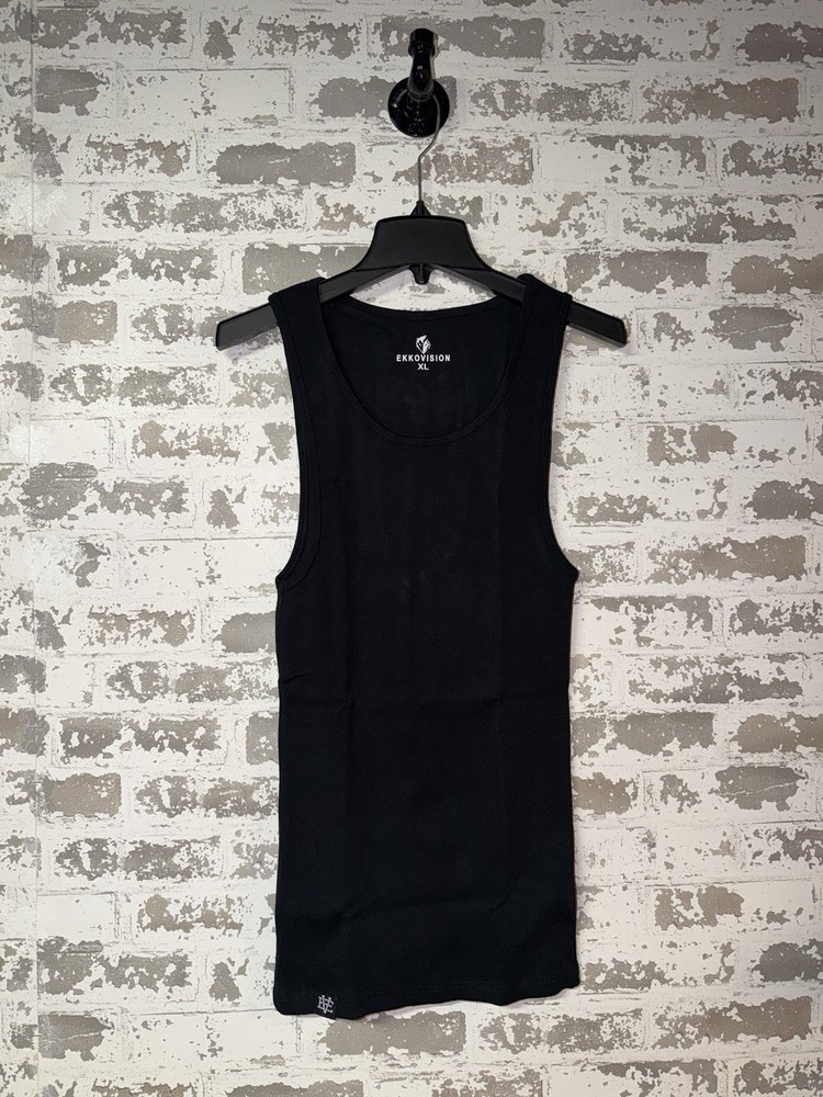 NEW! EKKOVISION EKKO BEATER Sleeveless Tank Top Shirt- Black Size XL