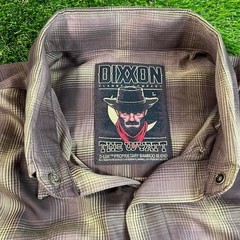 Dixxon Flannel Co The Wyatt Bamboo Blend Plaid Snap Shirt Brown Large L