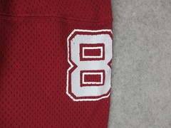 VINTAGE Medalist Sand Knit Football Jersey Mens Extra Large Red Mesh Number 85