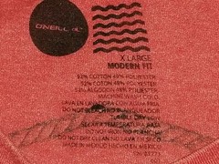 Very Nice Modern Fit O’NEILL Size X-Large Tee Shirt Cotton Polyester Salmon Red