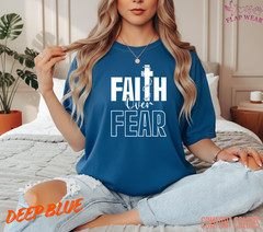 Unisex Faith Over Fear Christian T-Shirt, Men T shirt,Women T shirt Gift Religio