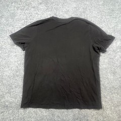 Puma T Shirt Men Large Black Cotton Logo Print Crew Neck Straight Hem Streetwear