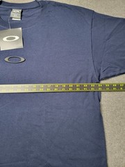 Oakley Silicone Software T-Shirt Mens XL Navy Blue Short Sleeve Gorpcore Vtg