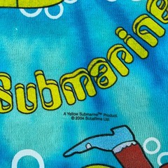 Vintage The Beatles Yellow Submarine T Shirt Men Large Liquid Blue Tie Dye