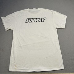 Knoxville Raceway Subway Graphic Shirt Mens Medium White Sprint Car Racing Tee