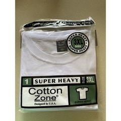 Cotton Zone T-Shirt White 3XL (New)