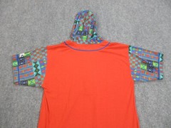 VINTAGE Starter Flip Side Shirt Mens Medium Orange Hoodie Patch Logo Deadstock